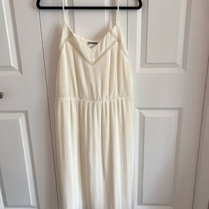 EXPRESS pleated white dress